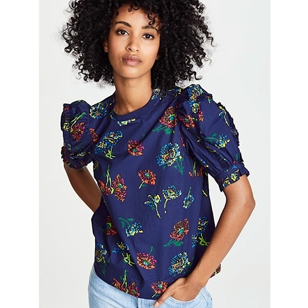 Ulla Johnson Kari Floral Blouse